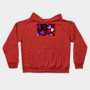 Mosaic Shapes Colored Abstract Pattern Kids Hoodie